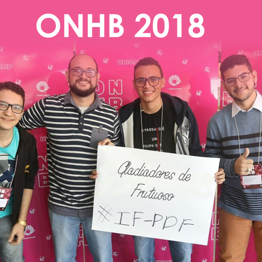 #52748 Acadêmicos do Campus são finalistas na Olimpíada Nacional em História do Brasil