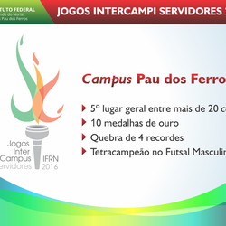 #53429 Servidores do Campus Pau dos Ferros comemoram desempenho nos JICS