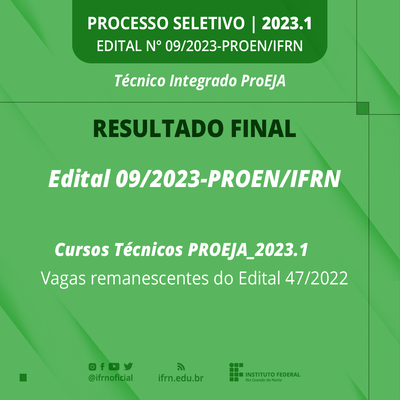 IFRJ 2022: Inscrições abertas para vagas remanescentes em 20