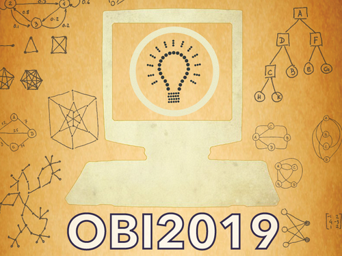 Desde maio OBI vem movimentando estudantes do Ensino Fundamental aos iniciantes de cursos de graduação. Imagem: reprodução de cartaz da OBI.