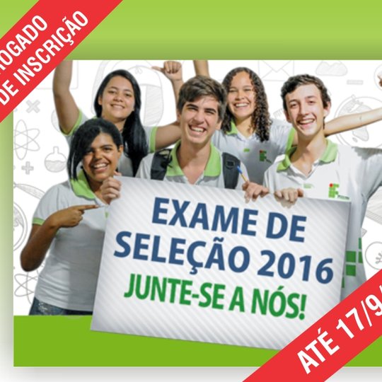 #53543 Prazo de inscrições é prorrogado até esta quinta-feira (17)