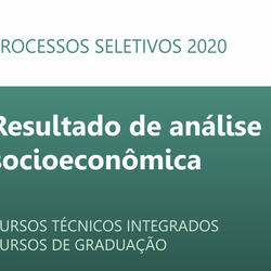 #53610 Divulgado resultado de análise socioeconômica estudantil para processos seletivos de 2020