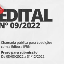 #53668 Editora IFRN lança chamada para coedições