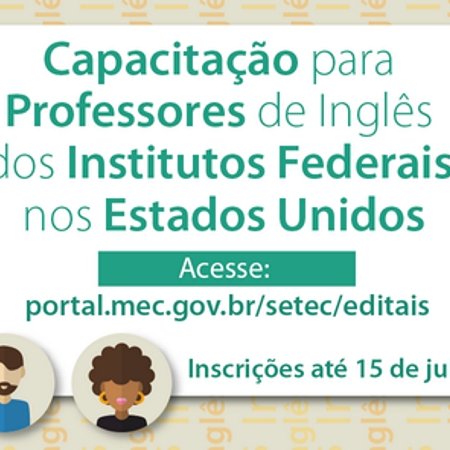 #53814 Abertas inscrições para capacitação de professores de Inglês nos EUA