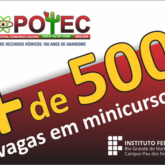 #53911 Abertas inscrições para minicursos da EXPOTEC