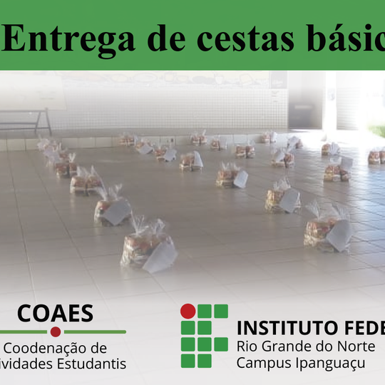 #5398 Coordenação de Atividades Estudantis prepara 2ª entrega de cestas básicas