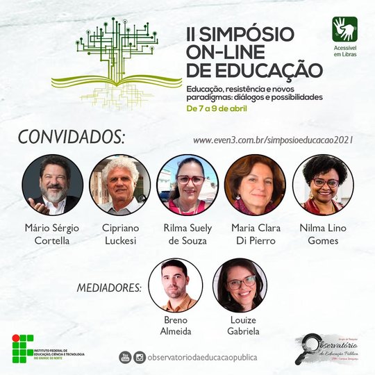 #5416 Observatório da Educação Pública organiza segunda edição do Simpósio On-Line de Educação