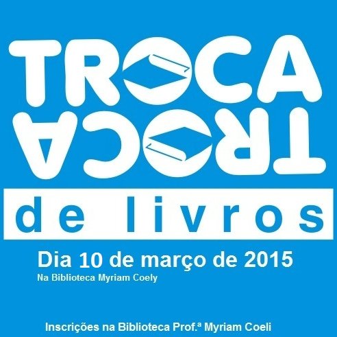 #5418 Troca troca de livros na Biblioteca Myriam Coeli