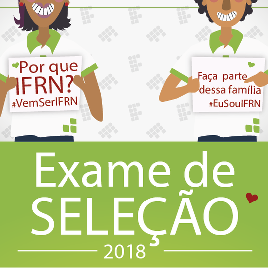 #54236 Inscrições para Exame de Seleção para cursos técnicos do IFRN estão abertas