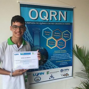 #54258 Estudante ganha menção honrosa em Olimpíada de Química do Estado