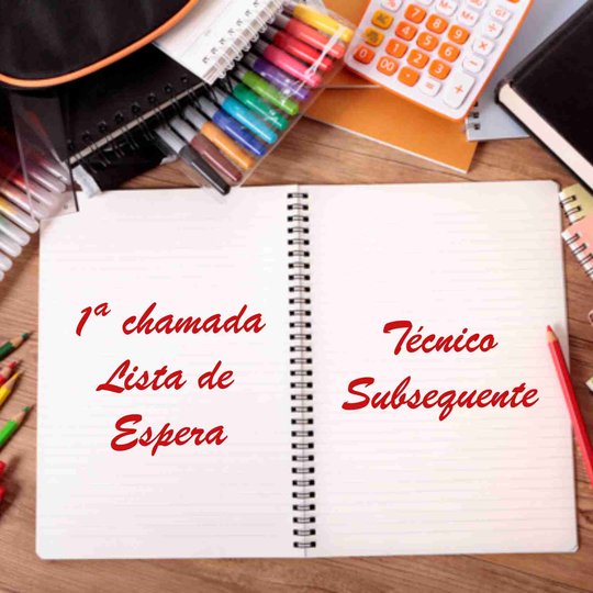 #54368 Divulgada primeira chamada da lista de espera dos Cursos Técnicos Subsequentes 