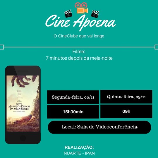 #5454 Cine Club Apoena convida toda comunidade para suas próximas exibições