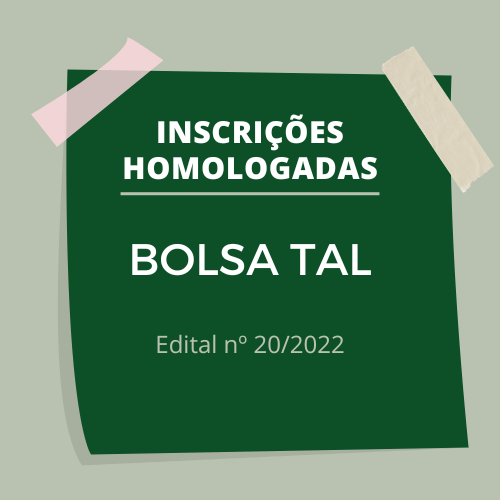 #54584 Publicadas as inscrições homologadas para bolsa TAL