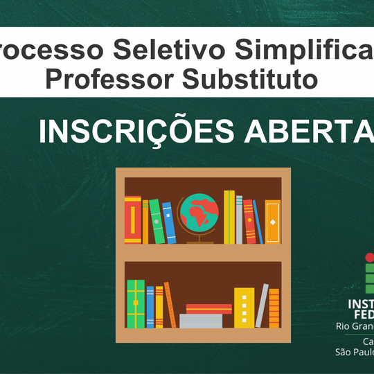#54774 Começa prazo de inscrição para processo seletivo de professor substituto