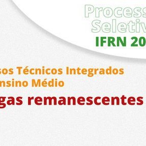 #54859 Cursos integrados: 3ª chamada para vagas remanescentes