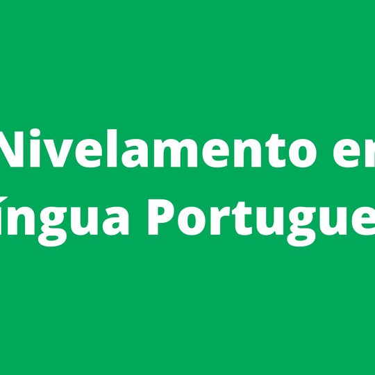 #54920 Nivelamento em língua portuguesa está com inscrições abertas
