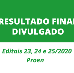 #55073  Divulgados os resultados finais 