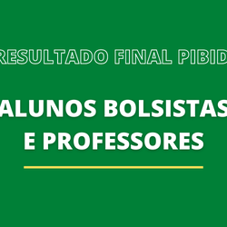 #55075 Publicado resultados finais do PIBID 