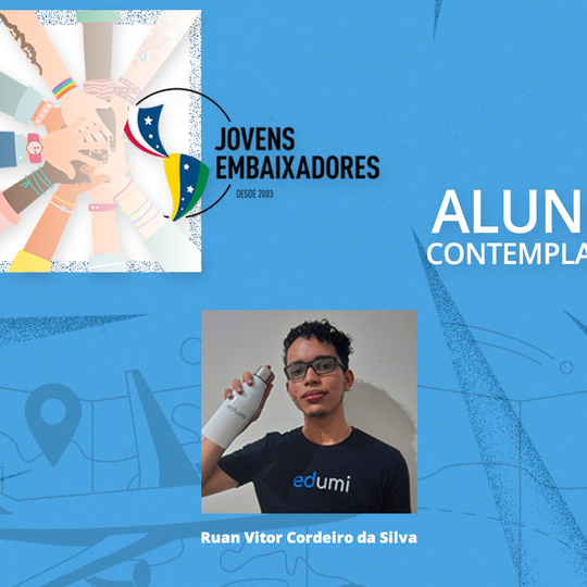 #55201 Estudante do Campus é selecionado para o Programa Jovens Embaixadores 2023