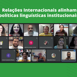 #55245 Relações Internacionais do IFRN pautam a Política Linguística Institucional 