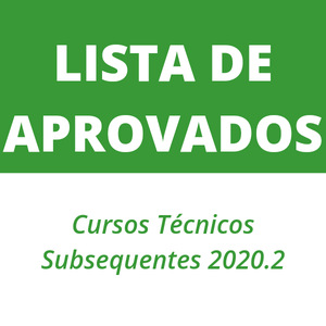 #55398 Divulgado resultado final de processo seletivo para cursos técnicos subsequentes 