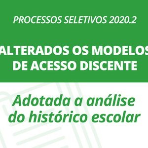 #55429  IFRN anuncia mudanças nos Processos Seletivos 2020.2 