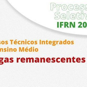 #55557 Cursos integrados: 5ª chamada para vagas remanescentes 