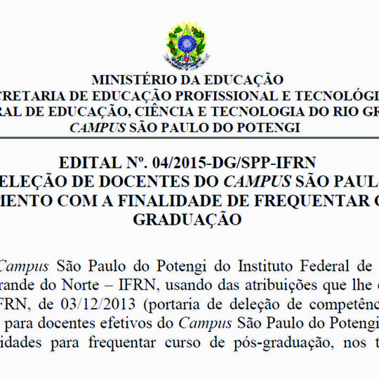 #55586 Direção Geral divulga edital voltado ao público docente
