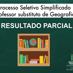 #55654 Divulgado resultado parcial de processo seletivo para professor substituto