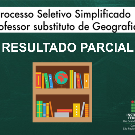 #55654 Divulgado resultado parcial de processo seletivo para professor substituto