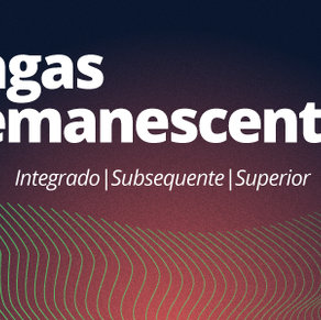 #55684 Vagas remanescentes: 2ª chamada para Subsequente em Edificações e Licenciatura em Matemática 