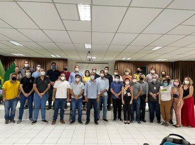 Registro da reunião do Colégio de Dirigentes do IFRN no Campus Ipanguaçu na terça-feira (21/12)