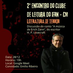 #5688 Clube de Leitura do IFRN, campus Ceará-Mirim, convida toda a comunidade a participar de seu segundo encontro