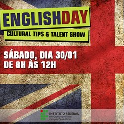 #5691 English Day acontece no próximo sábado letivo, dia 30/01