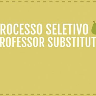 #5693 Datas de sorteio de temas de concurso para docente substituto estão disponíveis