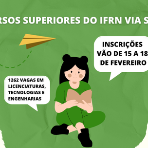 #5723 IFRN oferta 1262 vagas em cursos de Licenciatura, Tecnologia e Engenharia