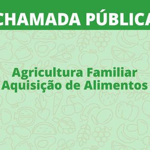 #5803 IFRN divulga chamadas públicas para aquisição de gêneros alimentícios