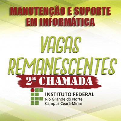 #5841 Secretaria Acadêmica publica a 2ª chamada do Edital 37/2022 das vagas para o Curso Técnico em MSI