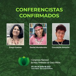 #5932 Prorrogadas até 23/05 as inscrições para o I Congresso Nacional de Meio Ambiente de Ceará-Mirim