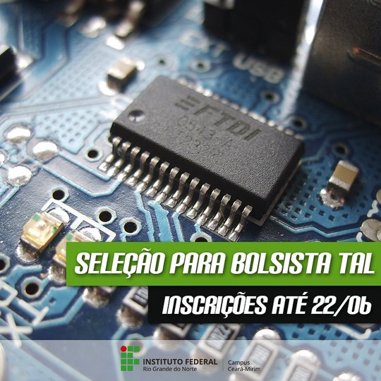 #5991 Inscrições para seleção de bolsista TAL estão abertas
