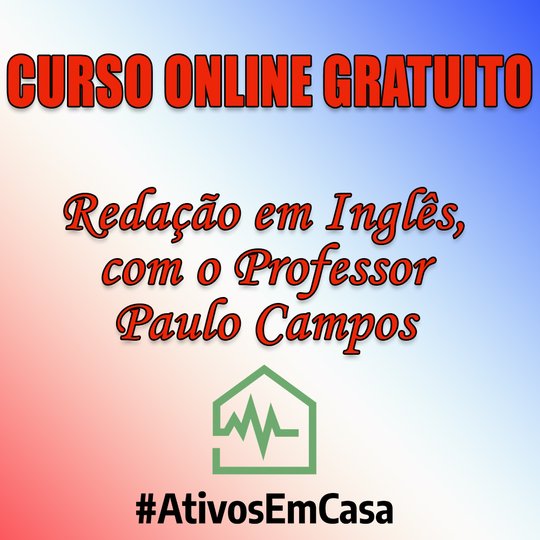 #6066 Abertas as Inscrições para o curso online de redação em inglês