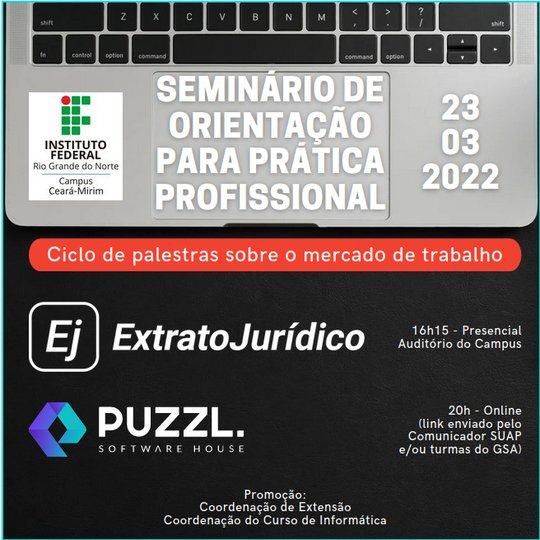 #6155 Campus Ceará-Mirim promove ciclo de palestras sobre o mercado de trabalho
