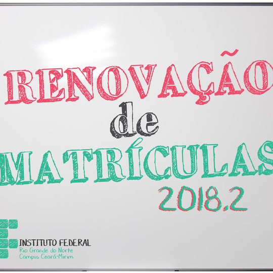 #6220 Renovação de Matrículas dos cursos Subsequentes e da Especialização para o Período 2018.2.