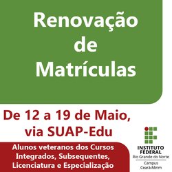 #6267 Secretaria Acadêmica emite comunicado sobre as Renovações de Matrícula