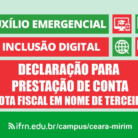 #6381 Comissão do auxílio digital disponibiliza Declaração para Nota Fiscal em nome de terceiros