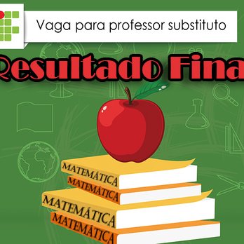 #6385 Divulgado o resultado final de concurso para professor Substituto de matemática