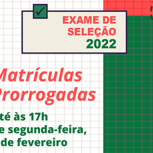 #6433 Prorrogado período de matrícula