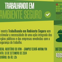 #6527 Campus Ceará-Mirim realiza evento sobre Segurança do Trabalho