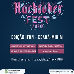 #6645 Campus Ceará-Mirim participa pela segunda vez do Hacktoberfest