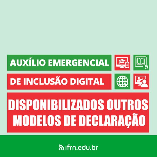 #6796 Comissão do auxílio digital disponibiliza documentos auxiliares